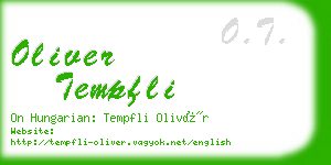oliver tempfli business card
